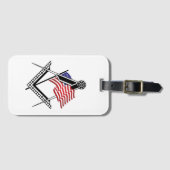 US-Freimaurersymbol Gepäckanhänger (Vorderseite (Horizontal))