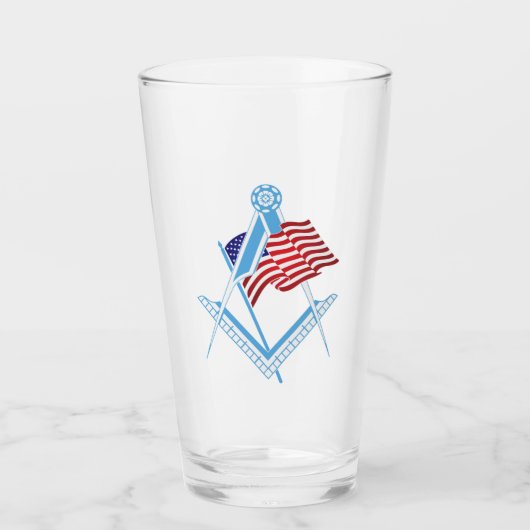 US-Freimaurersymbol Glas (Vorderseite)