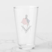 US-Freimaurersymbol Glas (Rückseite)