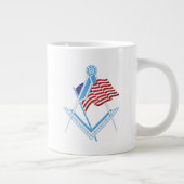 US-Freimaurersymbol Jumbo-Tasse (Rechts)
