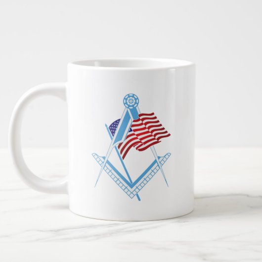 US-Freimaurersymbol Jumbo-Tasse (Links)