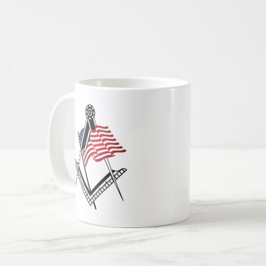 US-Freimaurersymbol Kaffeetasse (Vorderseite Links)