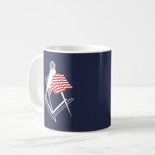 US-Freimaurersymbol Kaffeetasse (Vorderseite Links)