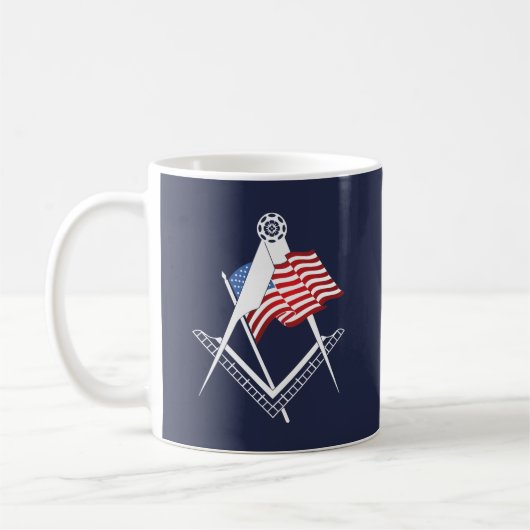 US-Freimaurersymbol Kaffeetasse (Links)