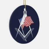 US-Freimaurersymbol Keramik Ornament (Rechts)