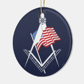 US-Freimaurersymbol Keramik Ornament (Links)