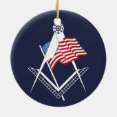 US-Freimaurersymbol Keramik Ornament (Hinten)