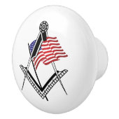 US-Freimaurersymbol Keramikknauf (Rechts)