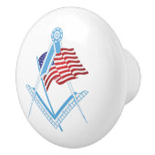 US-Freimaurersymbol Keramikknauf (Rechts)
