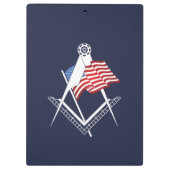 US-Freimaurersymbol Klemmbrett (Rückseite)