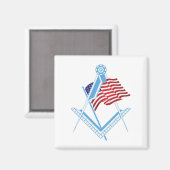 US-Freimaurersymbol Magnet (Vorderseite/Rückseite)