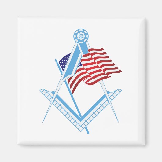 US-Freimaurersymbol Magnet (Vorne)