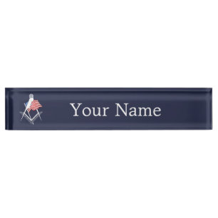 US-Freimaurersymbol Namensplakette