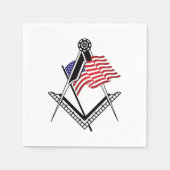 US-Freimaurersymbol Serviette (Vorderseite)