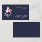 US-Freimaurersymbol Visitenkarte (Vorne/Hinten)