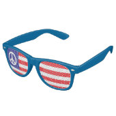 US-Friedensflagge Partybrille (Schrägansicht)