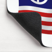 US-Friedenszeichen-Flagge-Mauspad Mousepad (Ecke)