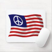 US-Friedenszeichen-Flagge-Mauspad Mousepad (Mit Mouse)