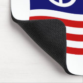 US-Friedenszeichen-Flagge-Mauspad Mousepad (Ecke)