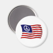 US-Friedenszeichen-Flaggenmagnet Magnet (Vorderseite/Rückseite)