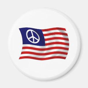 US-Friedenszeichen-Flaggenmagnet Magnet
