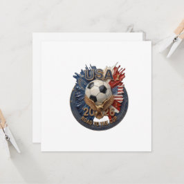 US-Fußball-Fan-Kunst | Illustration | 2026 Einladung