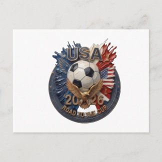 US-Fußball-Fan-Kunst | Illustration | 2026 Postkarte