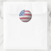 US-Fußball Runder Aufkleber (Tasche)