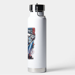 US-Fußball-Skelett-Stürmer-Nationen Premium-Sport Trinkflasche