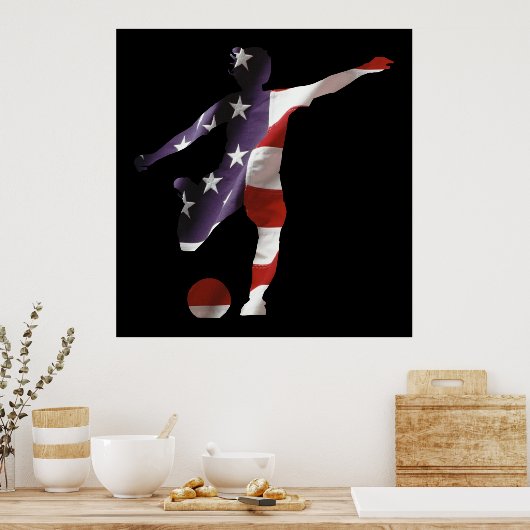 US-Fußballplakat Poster (Küche)