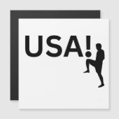US-Fußballspieler Magneteinladung (Vorne/Hinten)
