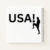 US-Fußballspieler Notizblock (Rückseite)