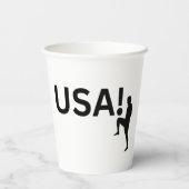 US-Fußballspieler Pappbecher (Rückseite)