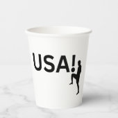 US-Fußballspieler Pappbecher (Vorderseite)