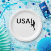 US-Fußballspieler Pappteller (Party)