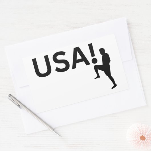 US-Fußballspieler Rechteckiger Aufkleber (Umschlag)