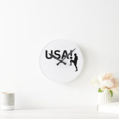 US-Fußballspieler Runde Wanduhr (Zuhause)