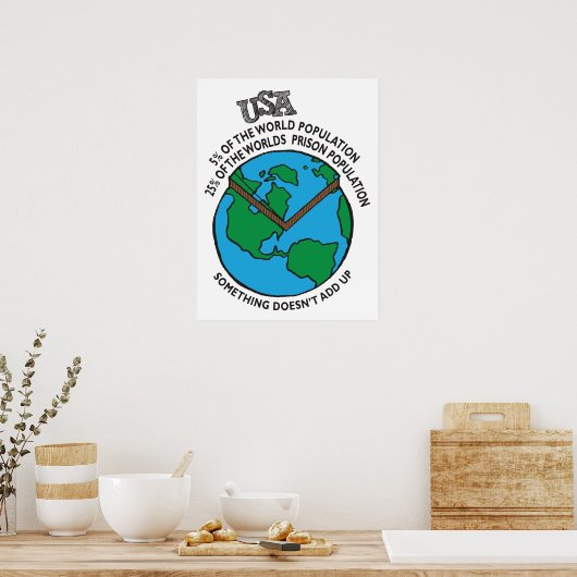 US-Gefängnisstaaten Poster (Küche)