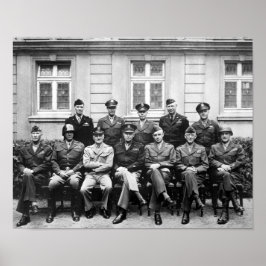 US-Generäle des Zweiten Weltkriegs — Ike, Patton, Poster
