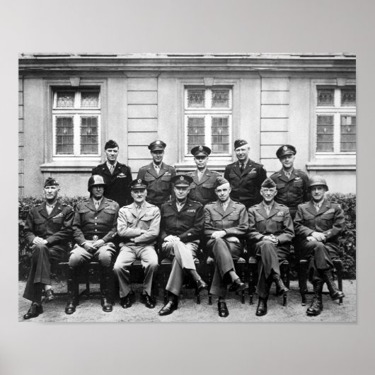 US-Generäle des Zweiten Weltkriegs — Ike, Patton,  Poster (Vorne)