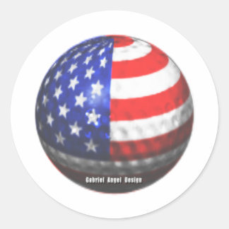 US Golf Runder Aufkleber