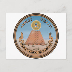 US Great Siegel Obverse (Umkehrseite) Postkarte