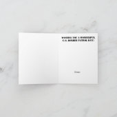 US-Grenz-Patrol-Tag-Silhouette Grußkarte Karte (Innenseite)