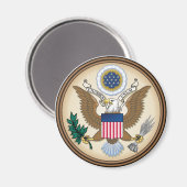 US-Großes Siegel Offizieller Wappen heraldry Magnet (Vorderseite/Rückseite)