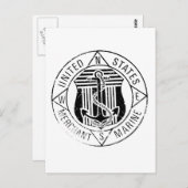 US-Handelsschiffe von: David Lee Postkarte (Vorne/Hinten)