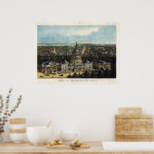 US-Hauptstadt, 1871 (Sachse) BigMapBlog.com Poster (Küche)