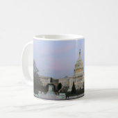 US-Hauptstadt an der Winterdämmerung Kaffeetasse (Vorderseite Links)