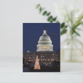 US-Hauptstadt feiert Weihnachts-Foto Feiertagspostkarte (Stehend Vorderseite)