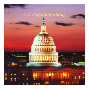 US-Hauptstadt-Gebäude Fotodruck