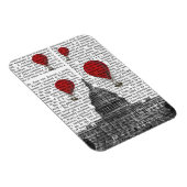 US-Hauptstadt Gebäude und Red Hot Air Balloons Magnet (Rechte Seite)